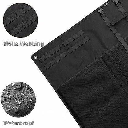 DEYACE Shooting Mats Prone Padded, Extra Large Portable Roll Up Shooting Padded Mat for Range Shooting and Hunting - color: Black