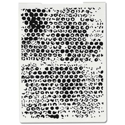 Threetols Dot Embossing Folder, Bubble Background Embossing Folder for Card Making, Rain DIY Plastic Scrapbooking Photo Album Card Paper DIY Craft Template Mold - color: DOT