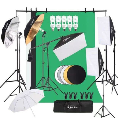 Photography Lighting Kit, Light Box Photography with Backdrap Stand, Photo Backdrops for Photo Studio Product, Portrait and Video Shooting