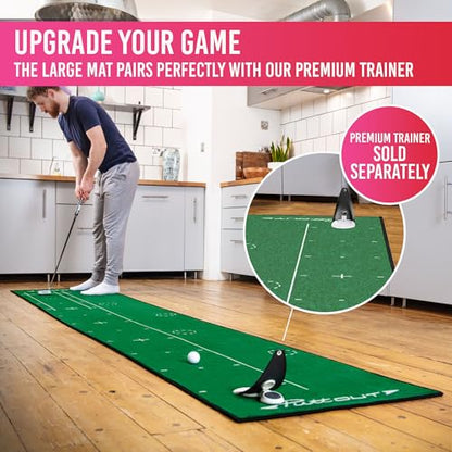 PuttOut Large Golf Putting Mat, 367cm x 67cm
