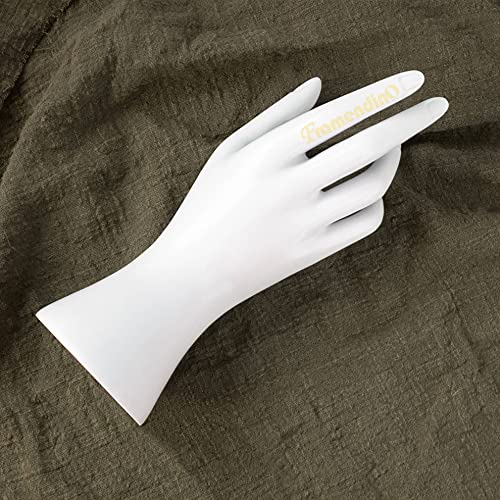 Framendino, Female Mannequin Hand Jewelry Display Holder Stand for Bracelet Necklace Ring Plastic (White, 1 Pack) - color: White, size: 1 Pack