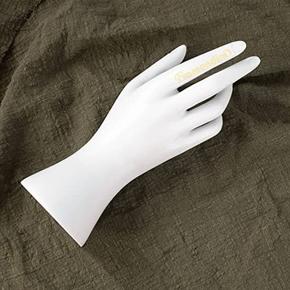 Framendino, Female Mannequin Hand Jewelry Display Holder Stand for Bracelet Necklace Ring Plastic (White, 1 Pack) - color: White, size: 1 Pack