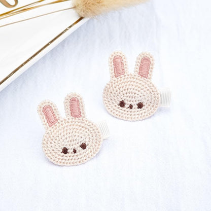 Baby Girls Carrot Hair Clips Pin Easter Bunny HairClips Carrot Hair Barrettes Pin JHE27 (Set E) - color: Set E