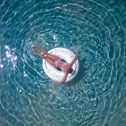 Loteli Swim Ring Float - Minimal Aesthetic Inflatable Swim Ring | Classic Prop for Party, Photo Shoot, Summer Fun & Relaxation | Durable & Easy to Inflate - color: Blonde, size: 1 Pack