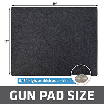 Drymate Gun Cleaning Pad, Premium Gun Cleaning Mat, Absorbent, Waterproof, Durable, Protects Surfaces, Contains Liquids (Made in the USA) - style: Charcoal - (16" x 20")