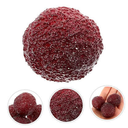 6Pcs Simulation Waxberries Realistic Fake Fruit Decorations for Party Table Decor Home Kitchen Simulated Waxberries Props for Photography and Event Styling