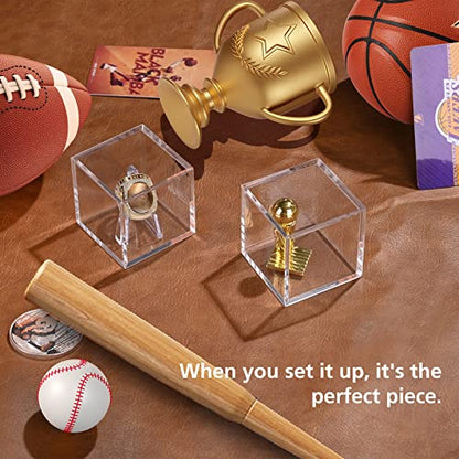 Championship Ring Display Case, Acrylic Display Box and Holder for Super Bowl, Championship, and Baseball Rings, for Collectors and Enthusiasts, 1pc