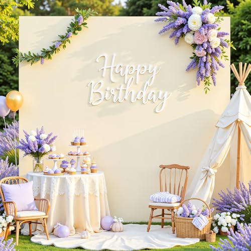 Beige Square Arch Backdrop Cover 6.6x6.6FT, Double-Sided Stretchy Spandex Fabric Fits Square Arch Backdrop Stand, Beige Background Backdrop for Wedding Baby Shower Birthday Party Decorations - color: Beige, size: 6.6 x 6.6FT