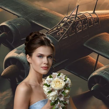 World War Aircraft Backdrop Background for Photography 5x7ft Photobooth Professional Photo Backdrop Curtains Video Photography Studio Photo Backgrounds Banner Booth Background Screen Parties - color: World War Aircraft