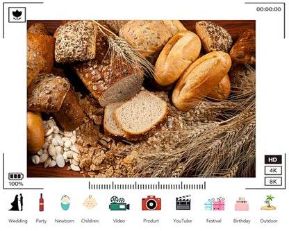 Trykid 10x6.5ft Assorted Breads and Grains Backdrop Bakery Food Photography Fresh Loaves Scene Background Tapestry Farmhouse Kitchen Party Decoration Photo Studio Prop Fabric Backdrop - size: 10x6.5ft