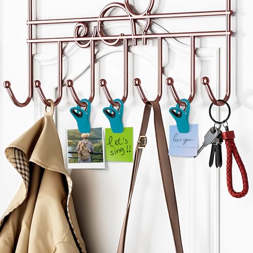 FINDMAG 12 Pack Chip Clips, Big Food Clips Blue Magnetic Clip, RV Accessories, Magnetic Bag Clip with Airtight Seal for Chips, Bread, Snacks, Fridge Organize, Kitchen Storage, Note - color: Blue, size: Pack of 12