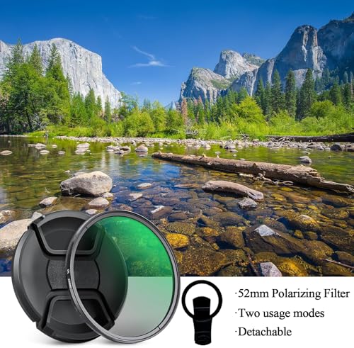 Tattoo Light 96 Tattoo Vision Light with 52mm Polarizing CPL Lens - Adjustable Brightness, 360° Rotatable Clip, Perfect for Video Calls, Tattoo Lighting & Reflective Removal Taking Tattoo Photos