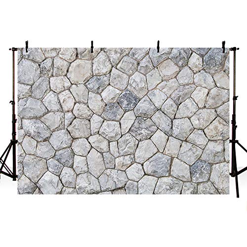 MEHOFOND 7x5ft Brick Stone Wall Photography Background Home Decor Party Photo Shooting Birthday Party Decoration Backdrop Banner Studio Photo Props - size: 7x5ft