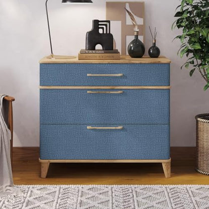 Blue Wallpaper Grasscloth Peel and Stick Wallpaper 17.7inch x 393.7inch Textured Wall Paper Stick and Peel Blue Contact Paper Grasscloth Faux Linen Removable Navy Waterproof Self Adhesive Vinyl - color: Blue, size: 17.7" x 393.7"