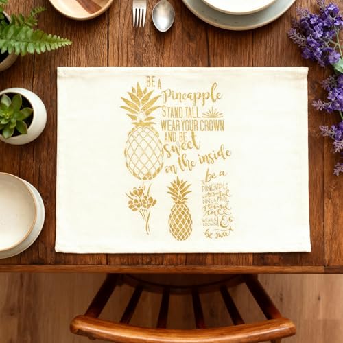 TIAMECH A4 Reusable Pineapple Stencil for Painting - Be a Pineapple Layering Template, DIY Wall Art, Wood Furniture, Scrapbook & Crafts (8.3x11.7inch) - style: Pineapple