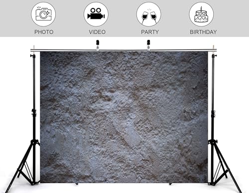 12x10ft Rough White Plaster Backdrop Uneven Texture Stucco Surface Neutral Tone Photography Background for Minimalist Party Studio Photoshoot Decorations Tapestry Banner Photo Booth Props - size: 12x10ft