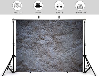 12x8ft Rough White Plaster Backdrop Uneven Texture Stucco Surface Neutral Tone Photography Background for Minimalist Party Studio Photoshoot Decorations Tapestry Banner Photo Booth Props - size: 12x8ft