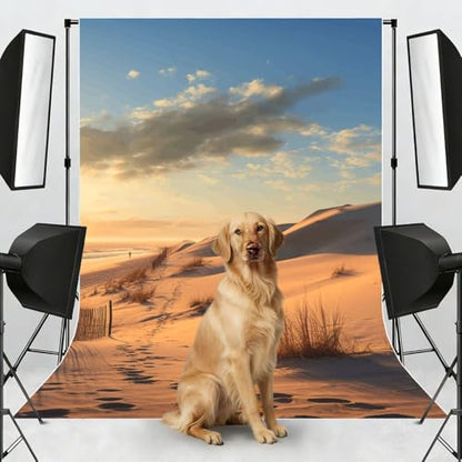 Sand Dunes Backdrop Background for Photography 5x7ft Photobooth Professional Photo Backdrop Curtains Video Photography Studio Photo Backgrounds Banner Booth Background Screen Parties - color: Sand Dunes