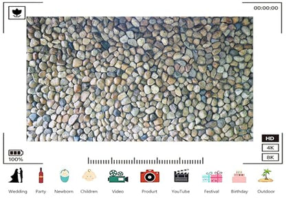 Trykid 15x8ft Smooth River Pebbles Backdrop Wet Textured Stones Neutral Tones Photography Background Nature Theme Decor Party Decoration Photo Booth Prop Fabric - size: 15x8ft