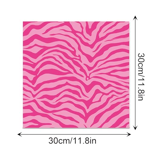 VIVIQUEN 24 Pack Pink Heart Pattern Double-Sided Paper, 12-inches Leopard Print Textured Scrapbook Paper Craft Paper Folded Flat for DIY Background Card Making Scrapbook Photo Album Decor