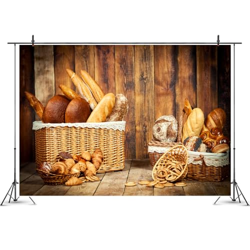 7x5ft Baking Backdrop Bakery Theme Photography Background for Birthday Portrait Baby Chef Cooking Photoshoot Banner - size: 7x5ft