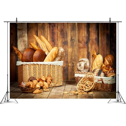 10x6ft Baking Backdrop Bakery Theme Photography Background for Birthday Portrait Baby Chef Cooking Photoshoot Banner - size: 10x6ft
