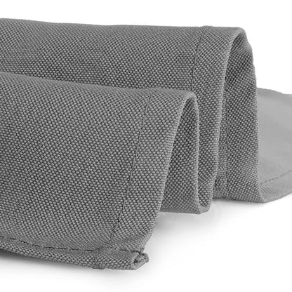 Gee Di Moda Cloth Napkins - 17 x 17 Inch Charcoal Dinner Napkins - Set of 12 Soft & Absorbent Washable Fabric Cloth Table Napkins with Hemmed Edges for Hotel Restaurant, Holiday Parties & Wedding - color: Charcoal