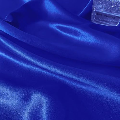 RUDONG M Satin Photography Backdrop 3.3x2.5ft - Wrinkle-Free Silky Fabric Background for Jewelry/Cosmetics/Flat Lay/Studio, Royal Blue Backdrop Cloth (100x75cm) - color: Royal Blue