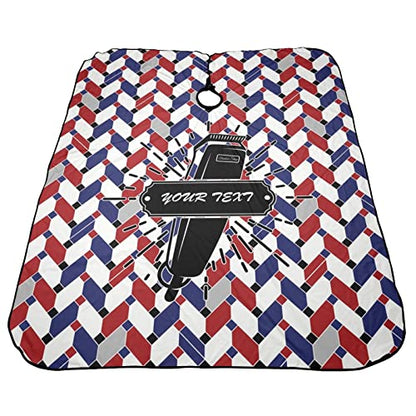Custom Waterproof Barber Cape Personalized Text Barber Shop Salon Cape for Men Customized Hair Cutting Cape - color: Barbershop-13