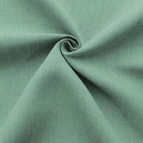 Barcelonetta | Linen Fabric | Natural Linen Cloth | Embroidery, Sewing | Soft, Breathable | 55" Wide | 70% Linen, 30% Rayon | Hemp, Jute, Needlework, Lining (Sage, 1 Yard) - color: Sage, size: 1 Yard
