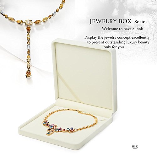 Oirlv Velvet Big Necklace Gift Box Pearl Necklace White Jewelry Box - style: Big Necklace Box