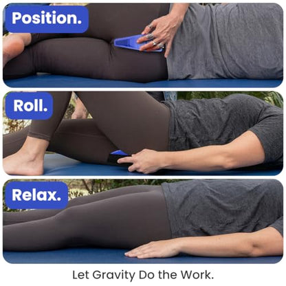 Sacro Wedgy® Male Sacrum Support Wedge – Contoured Sacral Positioning Tool with 3/4" Elevation Pad & Instruction Booklet – for Positioning & Relaxation Routines