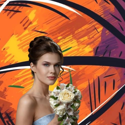 Basketball Colorful Sketch Enjoyment Backdrop Background for Photography 5x7ft Photobooth Professional Photo Backdrop Curtains Video Photography Studio Photo Backgrounds Banner BoothScreen Parties - color: Basketball Colorful Sketch Enjoyment