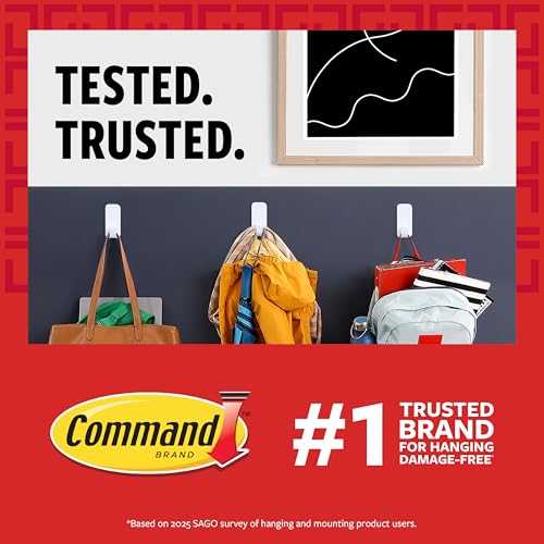 Command 15 lb Large Picture Hanging Strips 14 Pairs (28 Strips), Damage-Free Hanging Picture Hangers, No Tools Wall Hanger for Home Decor, White Adhesive - style: 14 Pairs