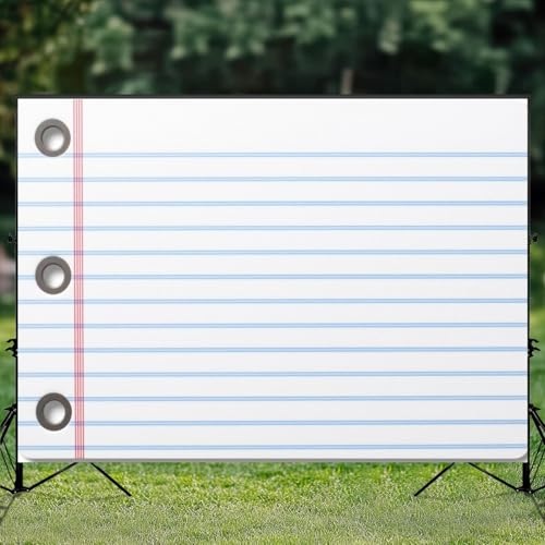 5x7ft Photography Backdrop School Backdrop Notebook Paper Welcome First Day Composition Classroom Photo Backdrop Photography Background for Photoshoot Portrait Video Party Photo Studio Prop Booth - color: Color8