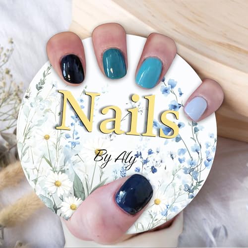 Personalised Manicurist Dics, 4'' Disc for Nail Artist Gifts, Nail Advertising Tool, Nail Plate Photo Prop, Customized Acrylic Photo Prop for Nail Salons and Nail Artist (Style 14) - color: Style 14