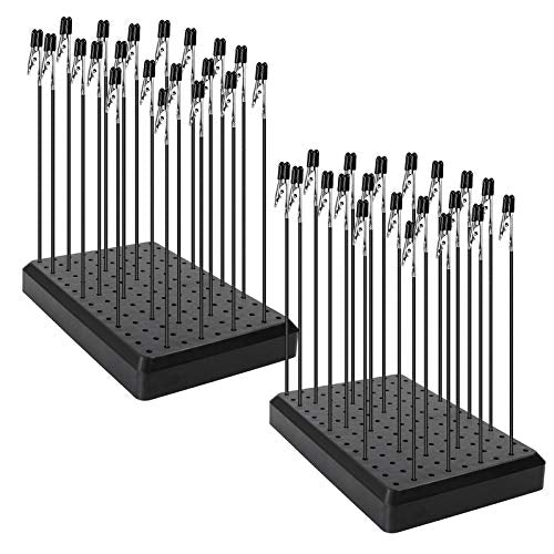 GJJC10B- 2PCS Model Painting Stand Base and 40pcs Alligator Clip Sticks for Airbrush Hobby Model Parts New - style: 2PCS
