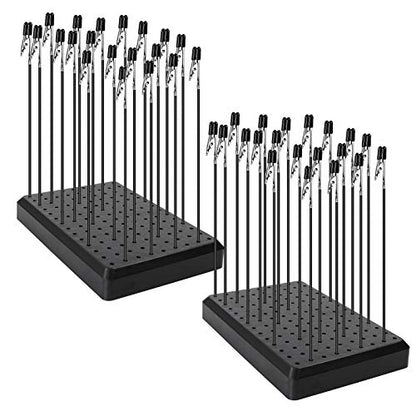 GJJC10B- 2PCS Model Painting Stand Base and 40pcs Alligator Clip Sticks for Airbrush Hobby Model Parts New - style: 2PCS