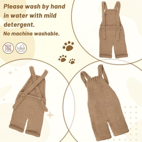 BLUETOP Cute Newborn Photography Outfits Boys Girls Baby Costume Set - style: 08 Bear Overalls