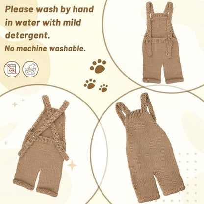 BLUETOP Cute Newborn Photography Outfits Boys Girls Baby Costume Set - style: 08 Bear Overalls