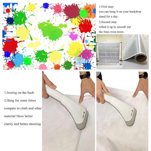 Colorful Graffiti Backdrop Paint Splatter Background 7x5ft Paint Splash Creative Backgroundfor Photo Booth Props BJLSME112