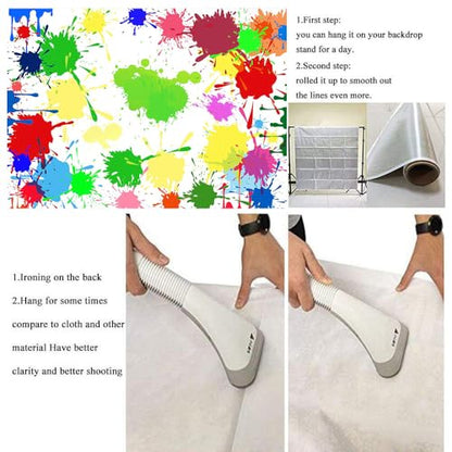 Colorful Graffiti Backdrop Paint Splatter Background 7x5ft Paint Splash Creative Backgroundfor Photo Booth Props BJLSME112