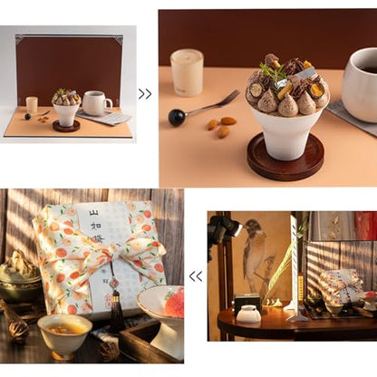 10Pcs18Patterns Small Product Photography Backdrops Kit for Food Jewelry Mini Items Picture with Shadow Photoshoot Props (16.5X11.7inch)