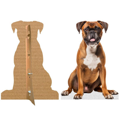 Dog - Boxer - Life Size Cardboard Cutout Standup People with Support Standee | Animals - - color: Dog - Boxer