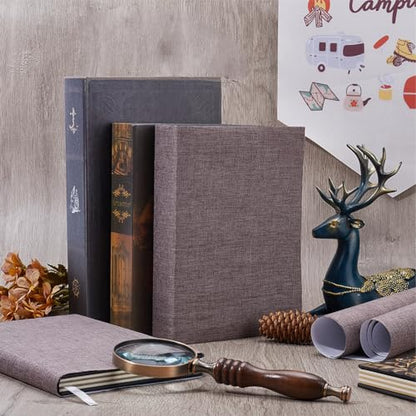 CRASPIRE 51 x 11.8 Book Cloth Books Binding Coffee Color Linen Fabric Surface Paper Backed Bookcover Densely Woven Cloth Books Album Scrapbooking Archival Covering Protector Bookbinding Supplies - color: Coffee