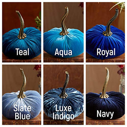 Create Your Own Set of 4 Small Velvet Pumpkins, Handmade Home Decor, Holiday Mantle, Fall Halloween Thanksgiving Centerpiece, Wedding (Create Set 4 Small) - color: Create Set 4 Small