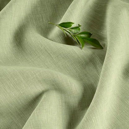 Solino Home Linen Cloth Placemats Set of 4-100% Pure Linen Chambray Olive Placemats 14 x 19 Inch for Spring, Summer - Athena - color: 12: Olive Chambray, size: 14" X 19" (Set of 4)