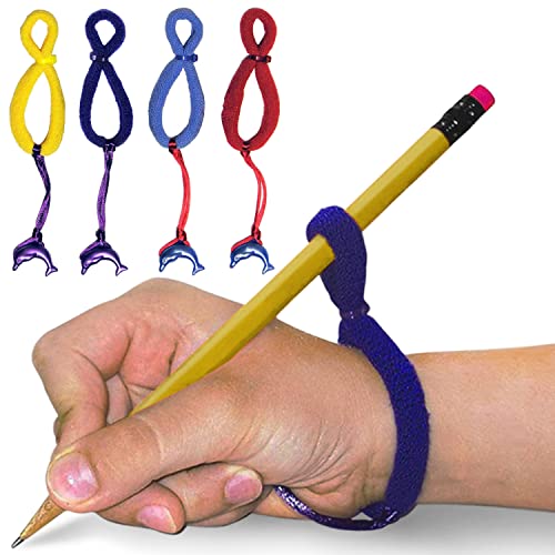 The Original OT Invented & Patented HandiWriter, Hand Made in the USA, Handwriting Aid for a Proper Tripod Grip, Finger Position & Better Penmanship. Great for All Kids Kindergarten Age & Up (4 Pack) - style: HandiWriter Bulk Packs (4 Pack)