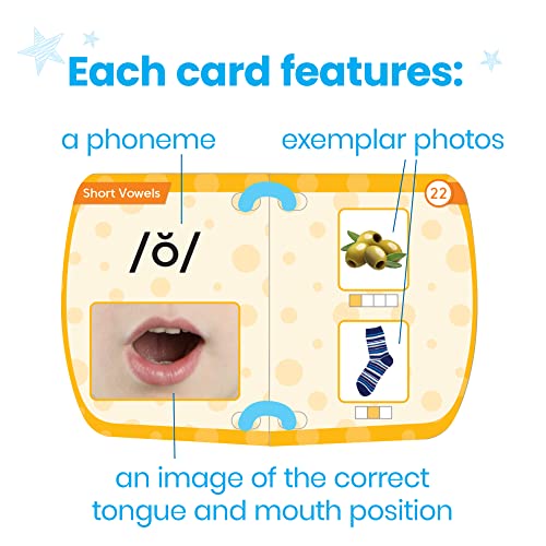 hand2mind Mirror My Sounds Phoneme Set, Letter Sounds Flash Cards, Toddler Speech Therapy Materials, Phonics for Kindergarten, Phonemic Awareness Manipulatives, Preschool Learning Activities