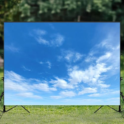 5x7ft Photography Backdrop Summer Blue Sky White Cloud White Beautiful Clear Cloudy Sunlight Calm Photo Backdrop Photography Background for Photoshoot Portrait Video Party Photo Studio Prop Booth - color: Color6